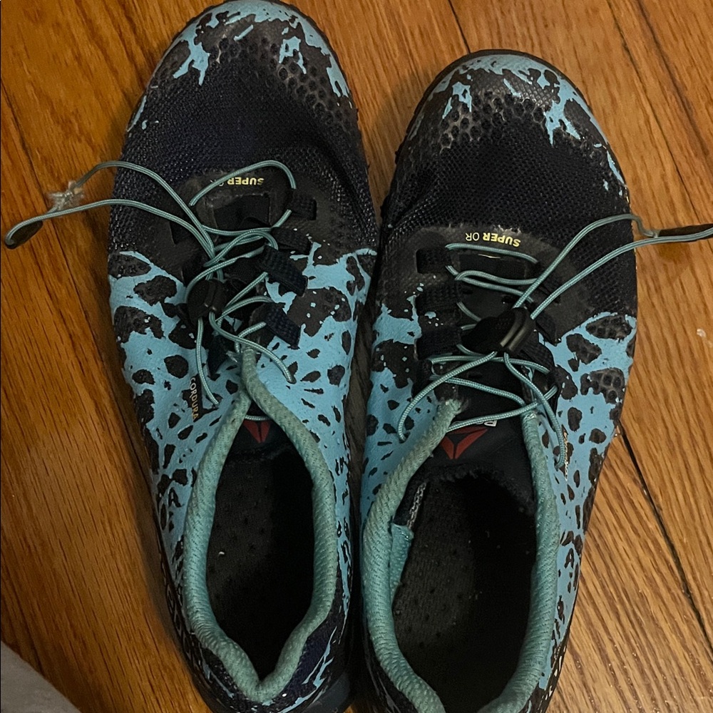 Reebok womens Teal and Black Sneakers